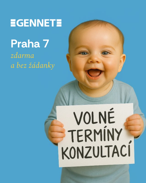 Volné termíny konzultací v GENNET Letná – začněte svou cestu k rodině bez čekání